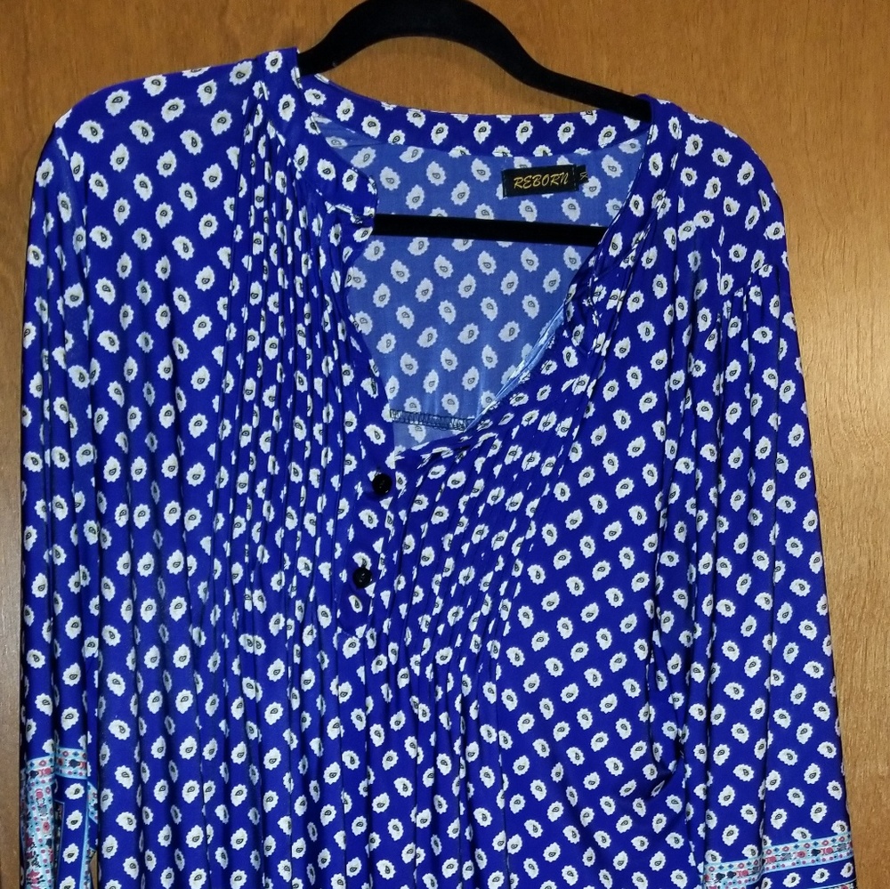 Reborn tunic top, slinky material XL